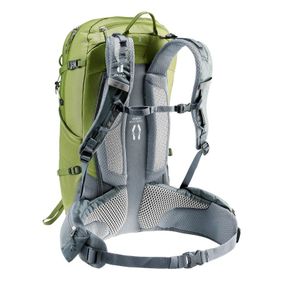 Çantë shpine Deuter Trail Pro 33, 33L, sistem Aircontact, jeshile grafit