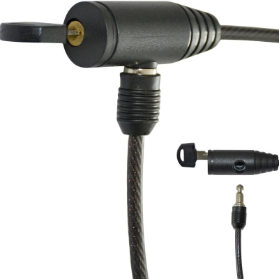 Kyç biçiklete XQmax, kabllo çeliku 6 mm, 65 cm, i zi