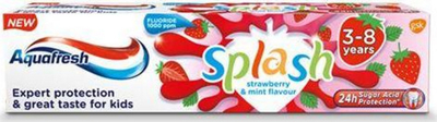 Pastë dhëmbësh për fëmijë Aquafresh Splash Strawberry & Mint, 50ml