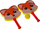 Set raketash shkumë Nicola Toys Fox me top, për kalamaj, shumëngjyrësh