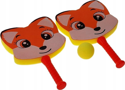 Set raketash shkumë Nicola Toys Fox me top, për kalamaj, shumëngjyrësh