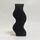 Dekor tavoline qeramike Sebor 14x6,5x30Hcm (HM4589.02), zezë