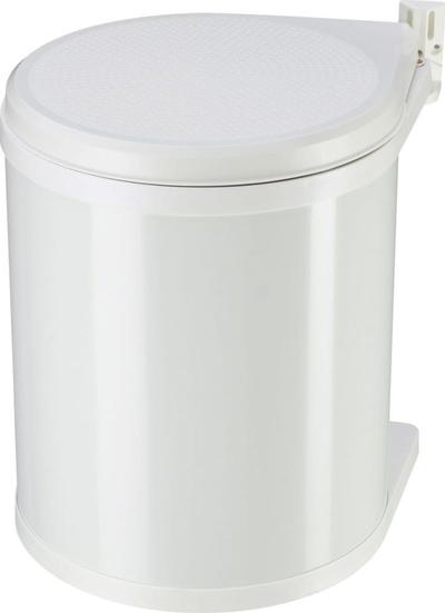 Канта за отпадоци Hailo Compact-Box M, за кујнски елемент, 4 гал, бела