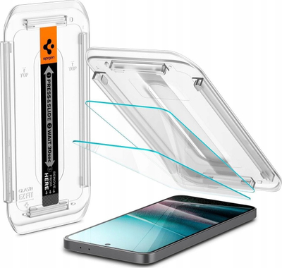 Mbrojtës ekrani Spigen Glas TR EZ Fit, 2 copa, për Samsung Galaxy A36 5G, transparent