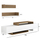 Set mobilie për TV Eduardo 180x29,5x45Hcm (HM8909.12), bardhë