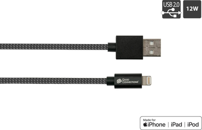 Kabllo USB Good Connections 2510-AL005S, USB A në Lightning, 0.5 m, USB 2.0, i zi