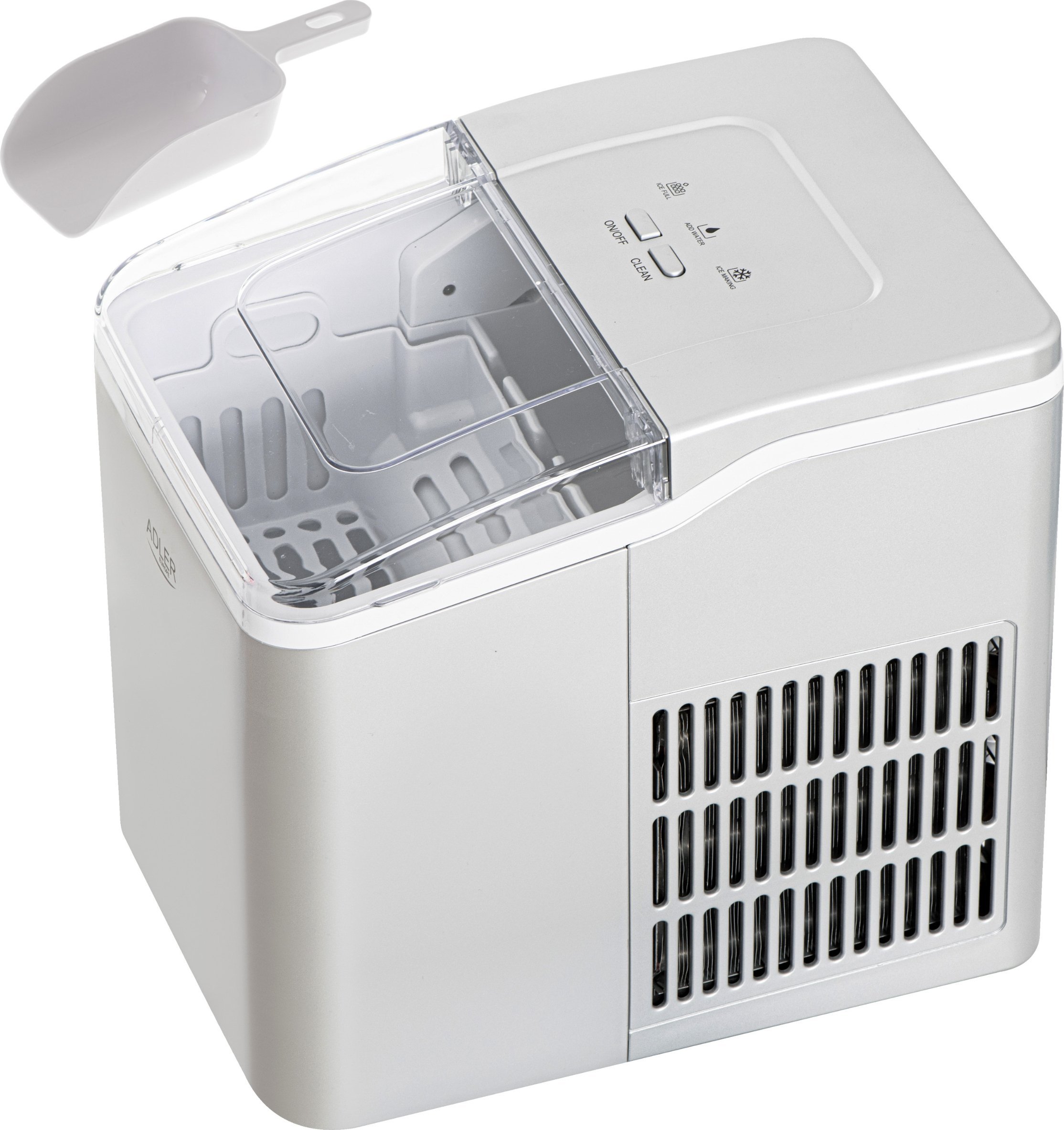 Makineri akulli Home Ice Cube Maker, 12kg 24h, 1.5L, gri 4