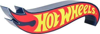 Dritë dekorative Paladone Hot Wheels Logo Light, me USB dhe bateri, efekt drite pulsuese, shumëngjyrëshe