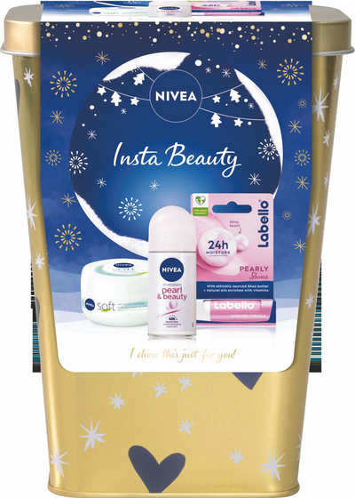 Set Nivea Insta Beauty, Roll on 150 ml + Labello + Soft Cream 100 ml