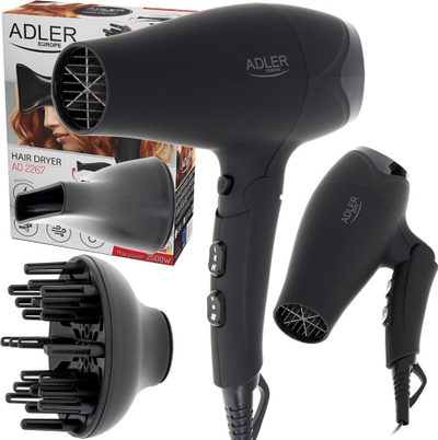 Tharëse flokësh Adler AD2267, 2500W, e zezë