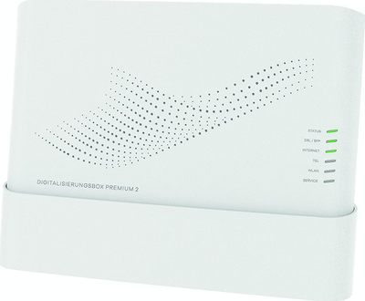 Рутер Deutsche Telekom Digitalization Box Premium 2, безжичен Wi-Fi 6, 4 гигабитни порти, бел