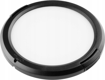 Kapak balancë të bardhë JJC për objektiv 55mm, plastik, i bardhë