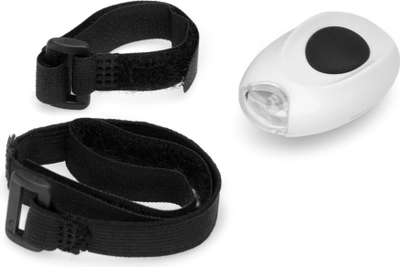 Светло за велосипед MacTronic L-FN-1P-MINI, ЛЕД, 2x CR2032, бела