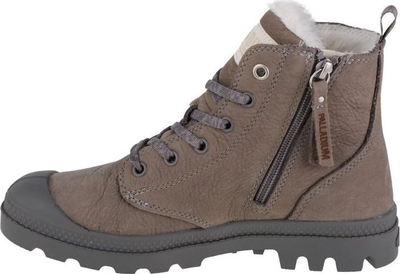 Atlete të larta Palladium Pampa Hi Zip W WL 95982-055-M, lëkurë natyrale, shollë gome, gri