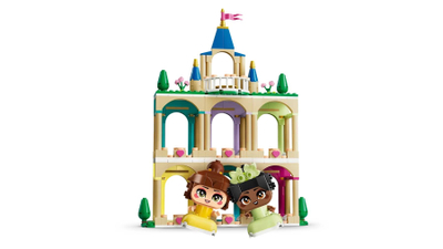 Lodër LEGO Disney 43291 Mini Princeshat Belle dhe Tiana, kështjellë, shumëngjyrëshe