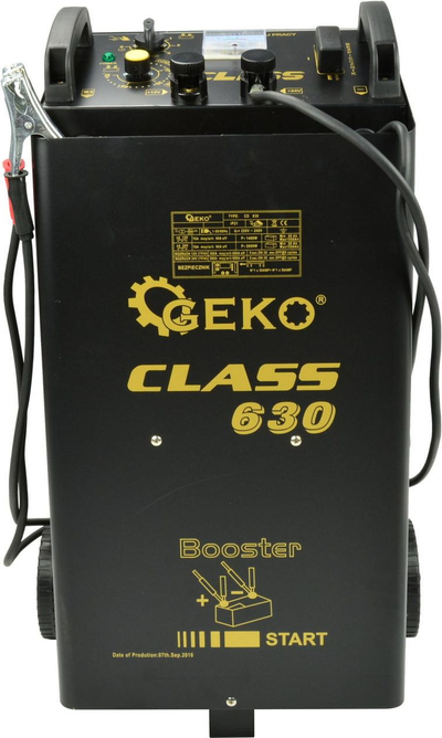 Стартен полнач Geko CLASS 630 LCD, 12V 24V, LCD екран