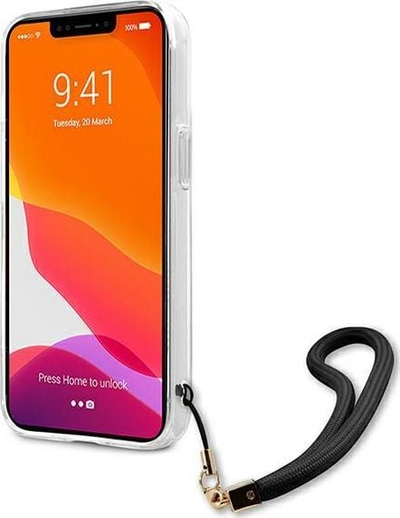 Kapak telefoni Guess Camo Strap GUHCP13XKCABBK, për iPhone 13 Pro Max 6.7", hardcase, i zi