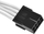 Продолжен кабел SilverStone PP07-PCIW, 250мм, бел