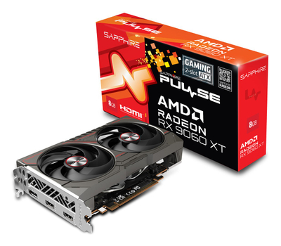 Графичка картичка Sapphire Radeon RX 9060 XT Pulse, 8GB GDDR6, Gaming OC, црна