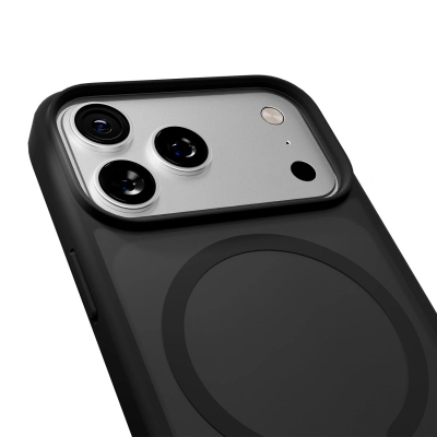 Kuti mbrojtëse Puro Gradient për iPhone 17 Pro, transparente, e zezë