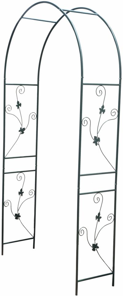 Hark dekorativ kopshti metalik, 110x37x214 cm, i zi