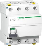 Çelës diferencal Schneider Electric A9Z24463 RCCB, 4P, 63A 415V, i bardhë