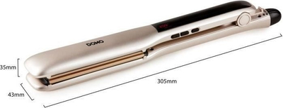 Pegla за коса Domoclip DO1092HS, керамички плочи, розе голд боја