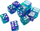 Set zare Gamegenic Galaxy Series D6 Neptune, 16mm, 12 copë, shumëngjyrëshe