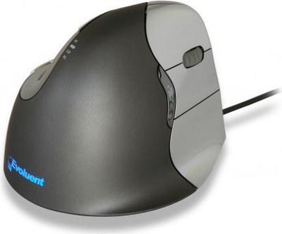 Глушец BakkerElkhuizen Evoluent, со кабел, USB, црна и сребрена