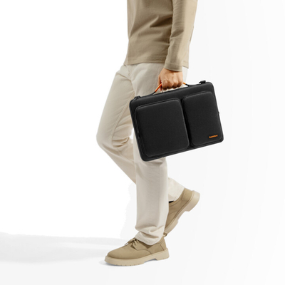 Tomtoc Чанта за Лаптоп за 15-16 Inch MacBook Pro, Црна
