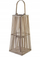 Fener dekorativ MONDEX LUCIE GREY, 26.5x57cm, dru, gri