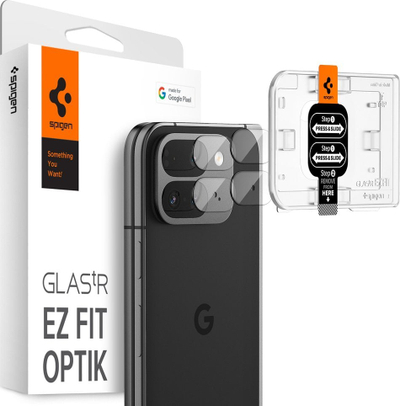 Mbrojtës lente Spigen Glass TR EZ Fit Optik për Google Pixel 9 Pro Fold, set me 2 copë, transparent