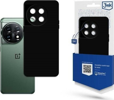 Mbulesë telefoni 3mk Matt Case për OnePlus 11 5G, silikoni, e zezë