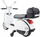 Motor elektrik lodër Gazelo Vespa G137446, për fëmijë, me rrota ndihmëse, i bardhë