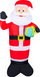 Figurë fryrë Santa Claus me drita LED, 120 cm, për ambient të jashtëm, shumëngjyrëshe