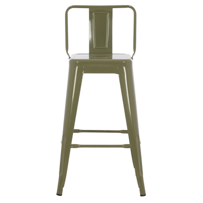 Tabure bar-i Melita HM8574.03, metal, 42x42x98 cm, ulliri i errët