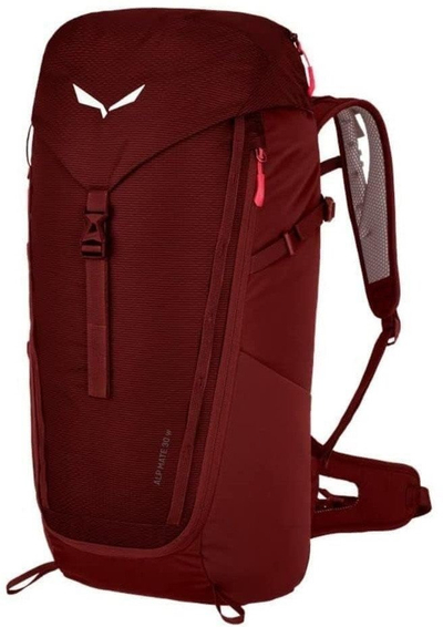 Çantë shpine hiking Salewa Alp Mate WS, për femra, 30L, e kuqe e errët