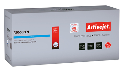 Toner Activejet ATO-532CN, zëvendësues për OKI 46490403, 1500 faqe, i zi