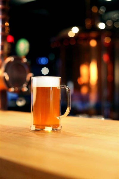 Kupë birre Vialli Design AMO, xham me dy mure, 500ml, transparente
