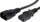 Kabllo rryme Roline Power Cable, 3m, IEC C13 C14, i zi