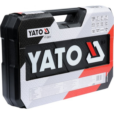 Set i mjeteve të punës Yato XXL 1/4 "3/8" 1/2, 150 pjesë