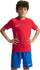 Детска спортска блуза Nike Park VIII Kids, кратки ракави, синтетички материјал, црвена