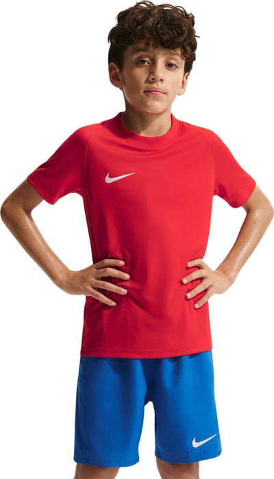 Детска спортска блуза Nike Park VIII Kids, кратки ракави, синтетички материјал, црвена