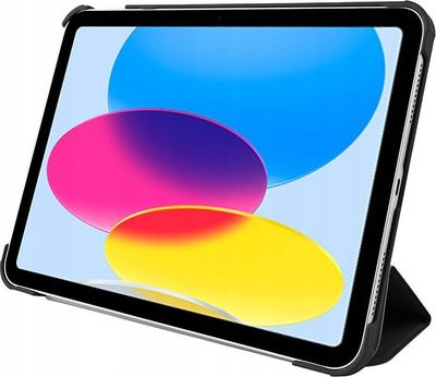 Mbulesë tablet Pomologic Protective BookCase për iPad 10.9\" gjenerata 10, me ndezje kur e hap kapakun, ngjyrë e zezë