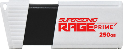 USB Patriot Supersonic Rage Prime, 250GB, USB 3.2 Gen 2, e zezë