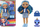 Kukull Rainbow High Littles Sapphire Bradshaw, 14 cm, me çantë dhe kafshë magjike, blu