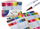 Set markera Leantoys Double-Sided, 120 ngjyra, me organizues, shumëngjyrësh