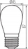 Лед светилка E27 ST45, 0.5W, 4000K, природно бела