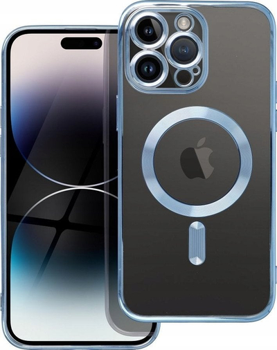 Заштитен капак Electro Mag за iPhone 16 Pro Max, компатибилен со MagSafe, сина