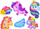 Set kreativ ColorDay Unicorn, gips për derdhje, magnetë frigoriferi, shumëngjyrësh